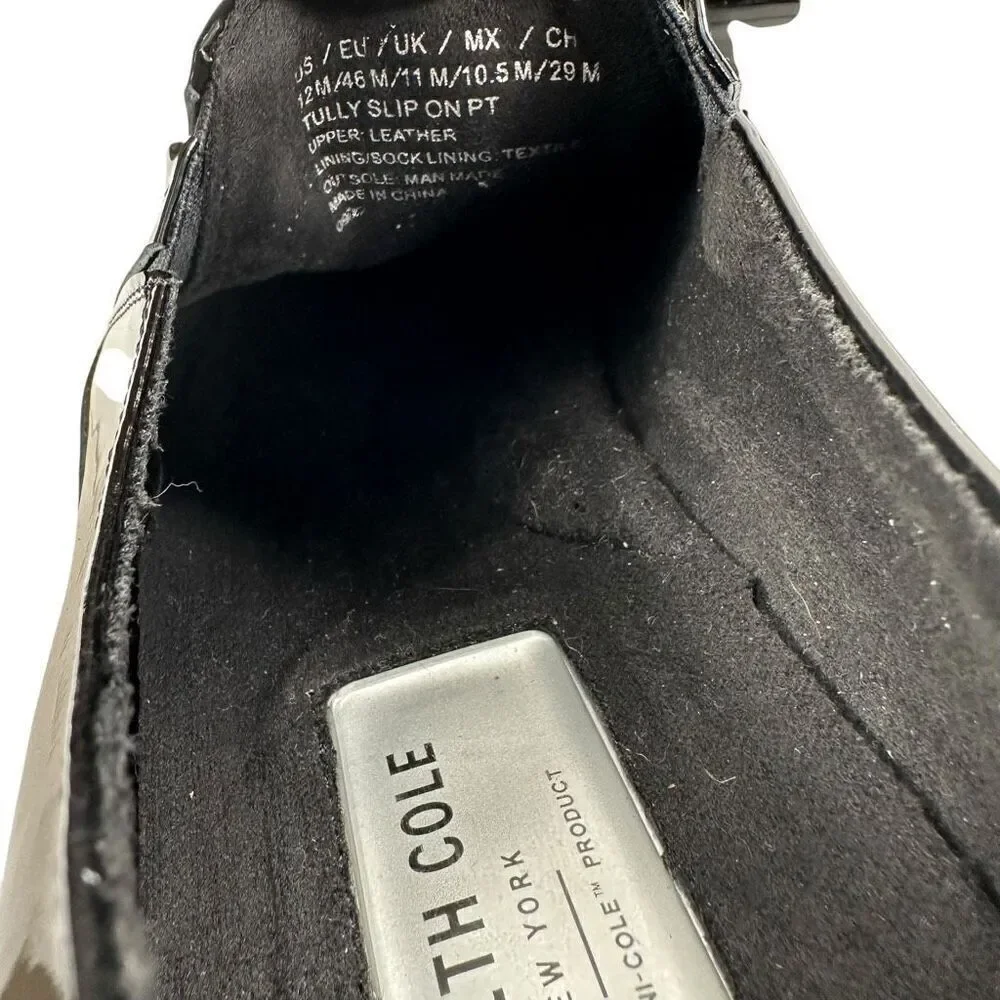 Kenneth Cole Tully Patent Leather Slip-on Loafers NWOT Men’s Size 12M